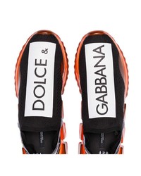 Chaussures de sport imprimées noires Dolce & Gabbana