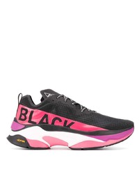 Chaussures de sport imprimées noires BRANDBLACK
