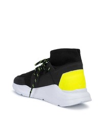 Chaussures de sport imprimées noires Daniel Patrick