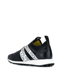 Chaussures de sport imprimées noires DSQUARED2