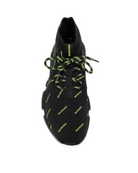 Chaussures de sport imprimées noires Balenciaga