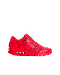 Chaussures de sport imprimées rouges Nike