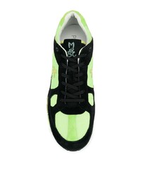Chaussures de sport imprimées vertes Premiata