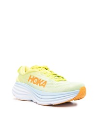 Chaussures de sport jaunes Hoka One One