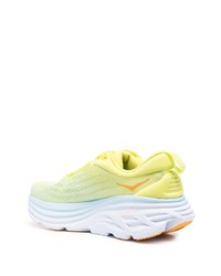 Chaussures de sport jaunes Hoka One One