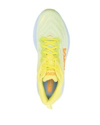 Chaussures de sport jaunes Hoka One One