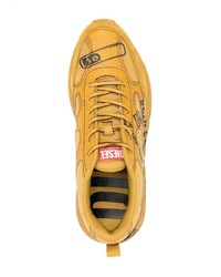 Chaussures de sport jaunes Diesel