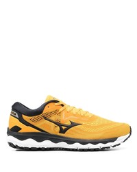 Chaussures de sport jaunes Mizuno
