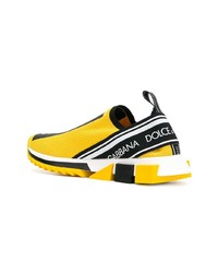 Chaussures de sport jaunes Dolce & Gabbana