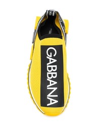 Chaussures de sport jaunes Dolce & Gabbana