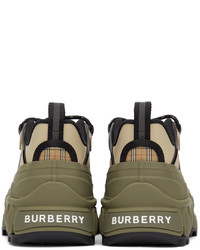 Chaussures de sport marron clair Burberry