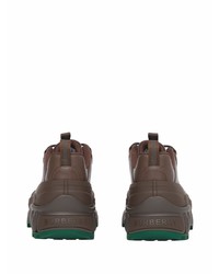 Chaussures de sport marron foncé Burberry