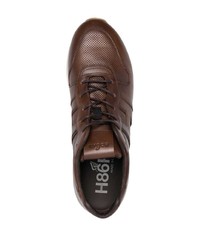 Chaussures de sport marron foncé Hogan