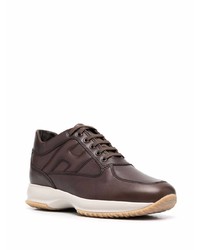 Chaussures de sport marron foncé Hogan