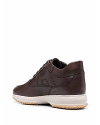 Chaussures de sport marron foncé Hogan