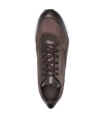 Chaussures de sport marron foncé Corneliani