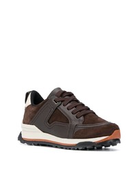 Chaussures de sport marron foncé Ermenegildo Zegna