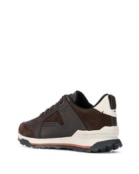 Chaussures de sport marron foncé Ermenegildo Zegna