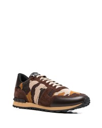 Chaussures de sport marron Valentino Garavani