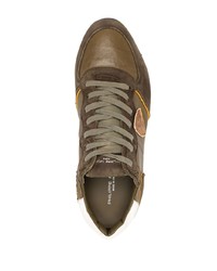 Chaussures de sport marron Philippe Model Paris