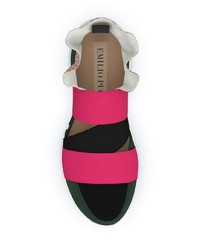 Chaussures de sport multicolores Emilio Pucci