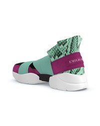 Chaussures de sport multicolores Emilio Pucci