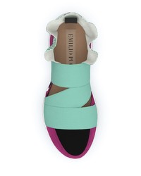 Chaussures de sport multicolores Emilio Pucci