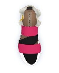 Chaussures de sport multicolores Emilio Pucci