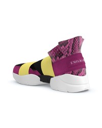 Chaussures de sport multicolores Emilio Pucci