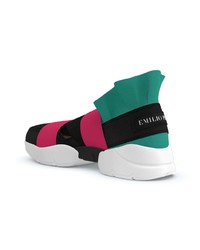 Chaussures de sport multicolores Emilio Pucci