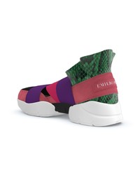 Chaussures de sport multicolores Emilio Pucci