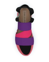 Chaussures de sport multicolores Emilio Pucci