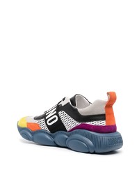 Chaussures de sport multicolores Moschino