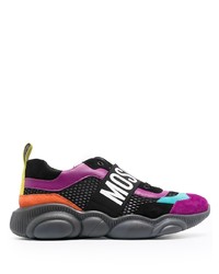 Chaussures de sport multicolores Moschino