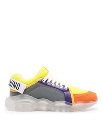 Chaussures de sport multicolores Moschino