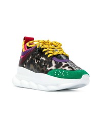 Chaussures de sport multicolores Versace