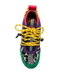 Chaussures de sport multicolores Versace