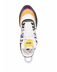 Chaussures de sport multicolores Moschino