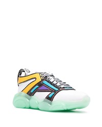 Chaussures de sport multicolores Moschino