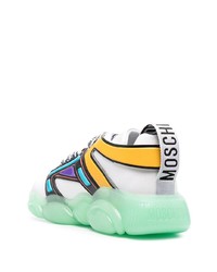 Chaussures de sport multicolores Moschino