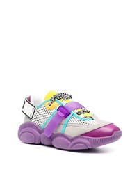 Chaussures de sport multicolores Moschino