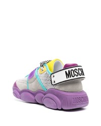 Chaussures de sport multicolores Moschino