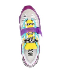 Chaussures de sport multicolores Moschino