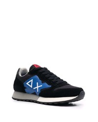 Chaussures de sport noir et bleu Sun 68