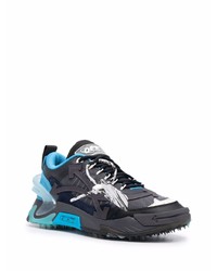 Chaussures de sport noir et bleu Off-White