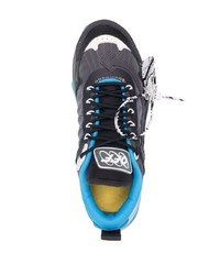 Chaussures de sport noir et bleu Off-White