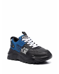 Chaussures de sport noir et bleu VERSACE JEANS COUTURE