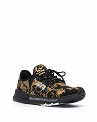 Chaussures de sport noir et doré VERSACE JEANS COUTURE