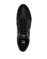 Chaussures de sport noir et doré BOSS