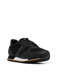 Chaussures de sport noir et doré Hugo